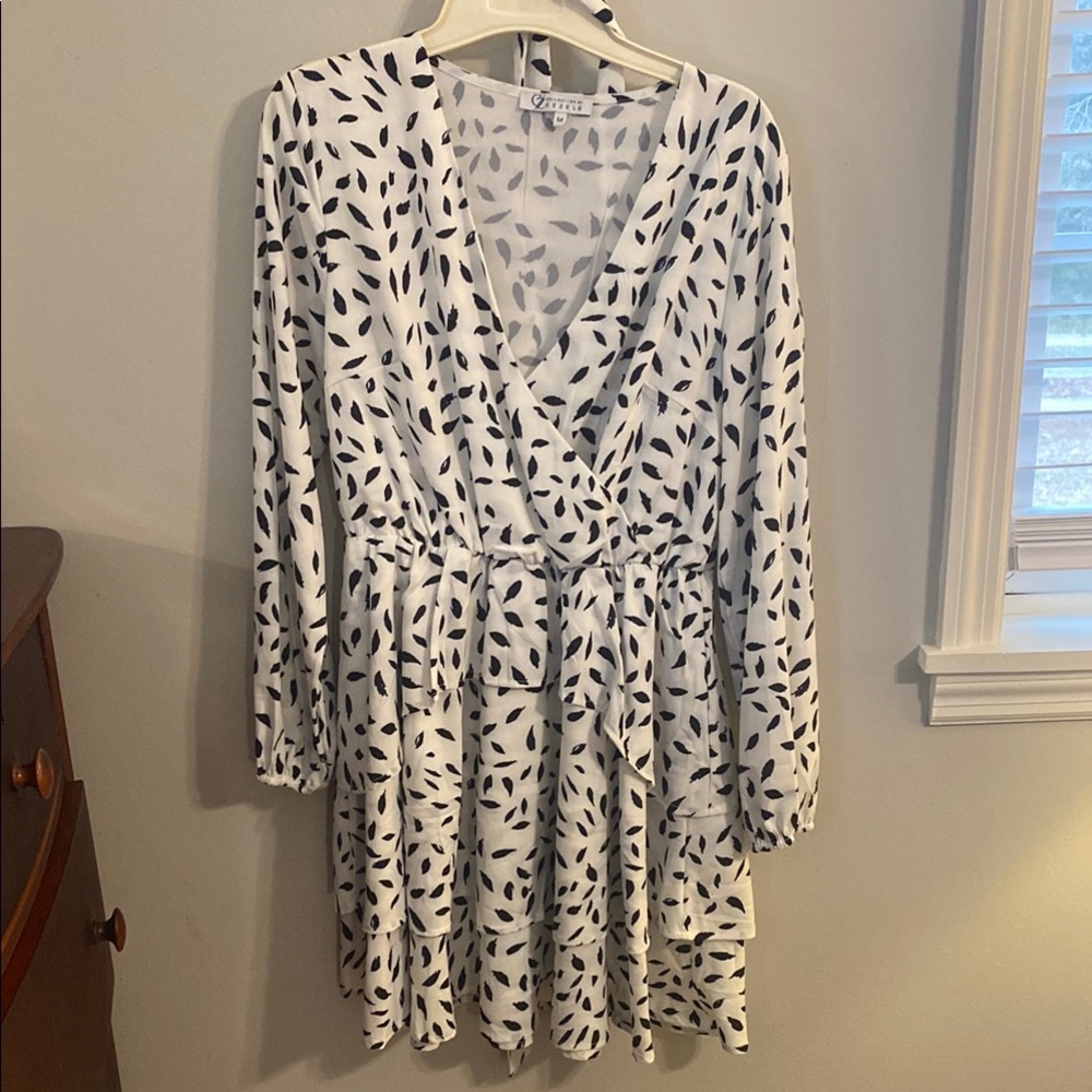 Black and White Print Dress